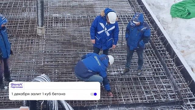 GloraX Парголово — динамика строительства за IV квартал 2023 года