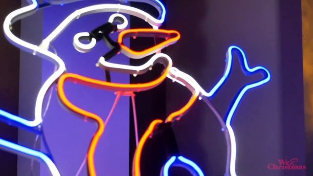 Snowman Neon Rope Light смотреть онлайн