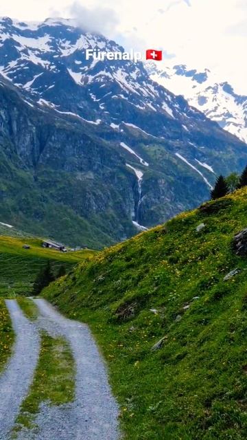 Fürenalp Hiking   Waterfalls mountains medows cows and cheese hiking switzerland shorts