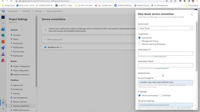 2. Terraform - Create Service Connection in Azure DevOps | Service Connection? Use in Terraform смотреть онлайн