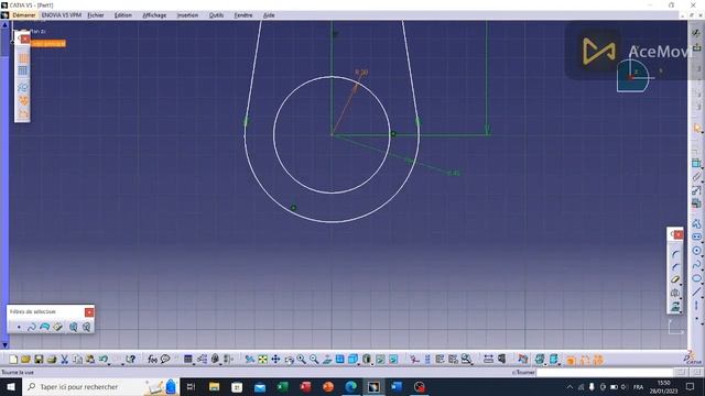 First step in CATIA V5 - Tutorial basic part design for beginners