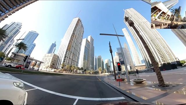 @insta360 X3 - Long Drive Into The Dubai Mall | Front View #insta360 #uae #dubai #drive смотреть онлайн