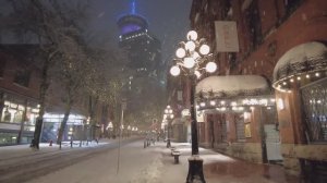 ❄️❄️❄️СИЛЬНЫЙ СНЕГОПАД в Канаде!!! Центр Ванкувера