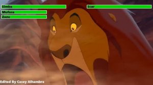 The Lion King (1994) Wildebeest Stampede with healthbars (1K Subscribers Special)
