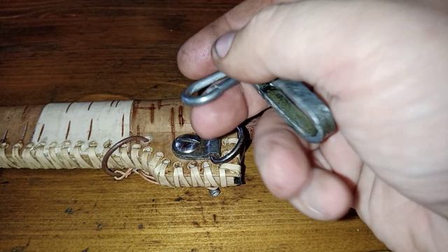 Нож из Х12МФ. Ножны из бересты. смотреть онлайн