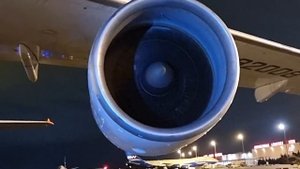 Запуск двигателя Ан-124 Руслан. #An124-100M. D 18. Engine start.