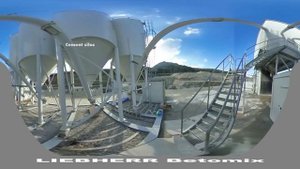 Liebherr - 360° video tour of concrete mixing plant Betomix
