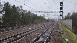 ЭП2К-168+ЭП2К-500+ЧС6-019 испытания "Авроры" (18 двухэтажных вагонов) | Фирсановская