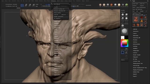 Zbrush Sculpting Tips and Tricks Tutorial - Disable Right Click Menu HD смотреть онлайн