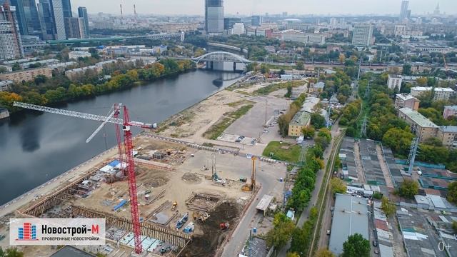 ЖК «Западный порт» от застройщика «Порт-Сити» (аэросъемка: октябрь 2017 г.)