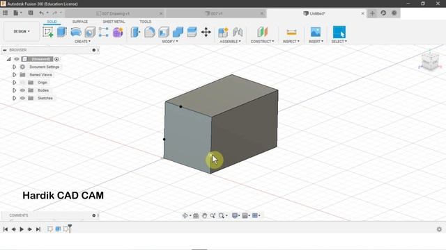 How to use split body command in Fusion 360 with example : Tutorial learn #withme смотреть онлайн