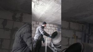 Замес полистирол бетон