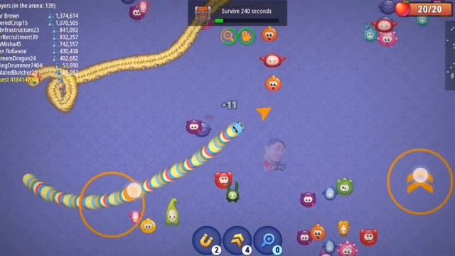 AGUY 2 WORM ZONE #wormszone  #gameplay смотреть онлайн