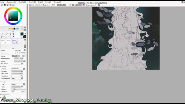 SpeedPaint - девушка в море смотреть онлайн