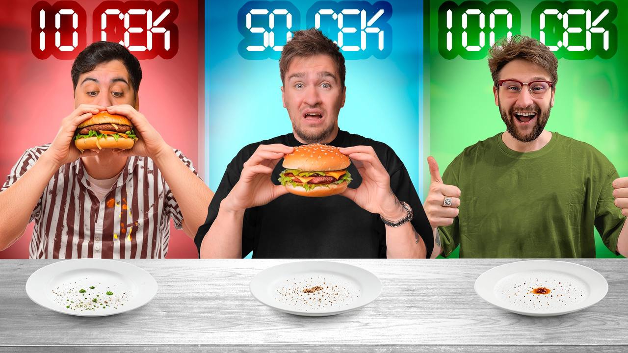 10 vs 50 vs 100 рублей челлендж