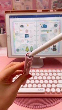 cute pink apple pencil case ASMR , link in the Description #shorts