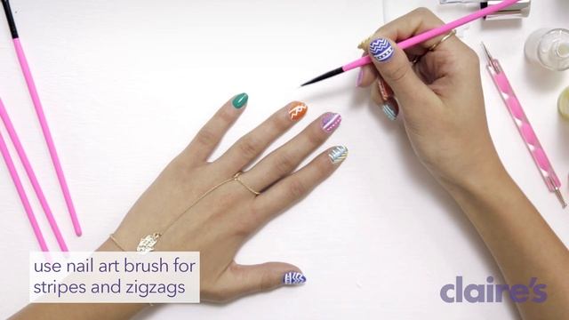 Aztec Nail Art Tutorial | #ClairesFestival | Claire's смотреть онлайн