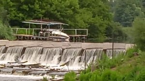 Тамбов. Река Цна. Плотина у пригородного леса.