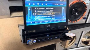 Автомагнитола 1 Din с выезжающим дисплеем JVC KD-AV7100