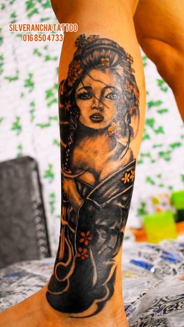 Cover up Old Tattoo with Geisha смотреть онлайн