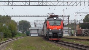 "Немного пропесочил" ЭП20-012. С поездом №045М, "Дневной Экспресс", сообщением: Москва - Тамбов.