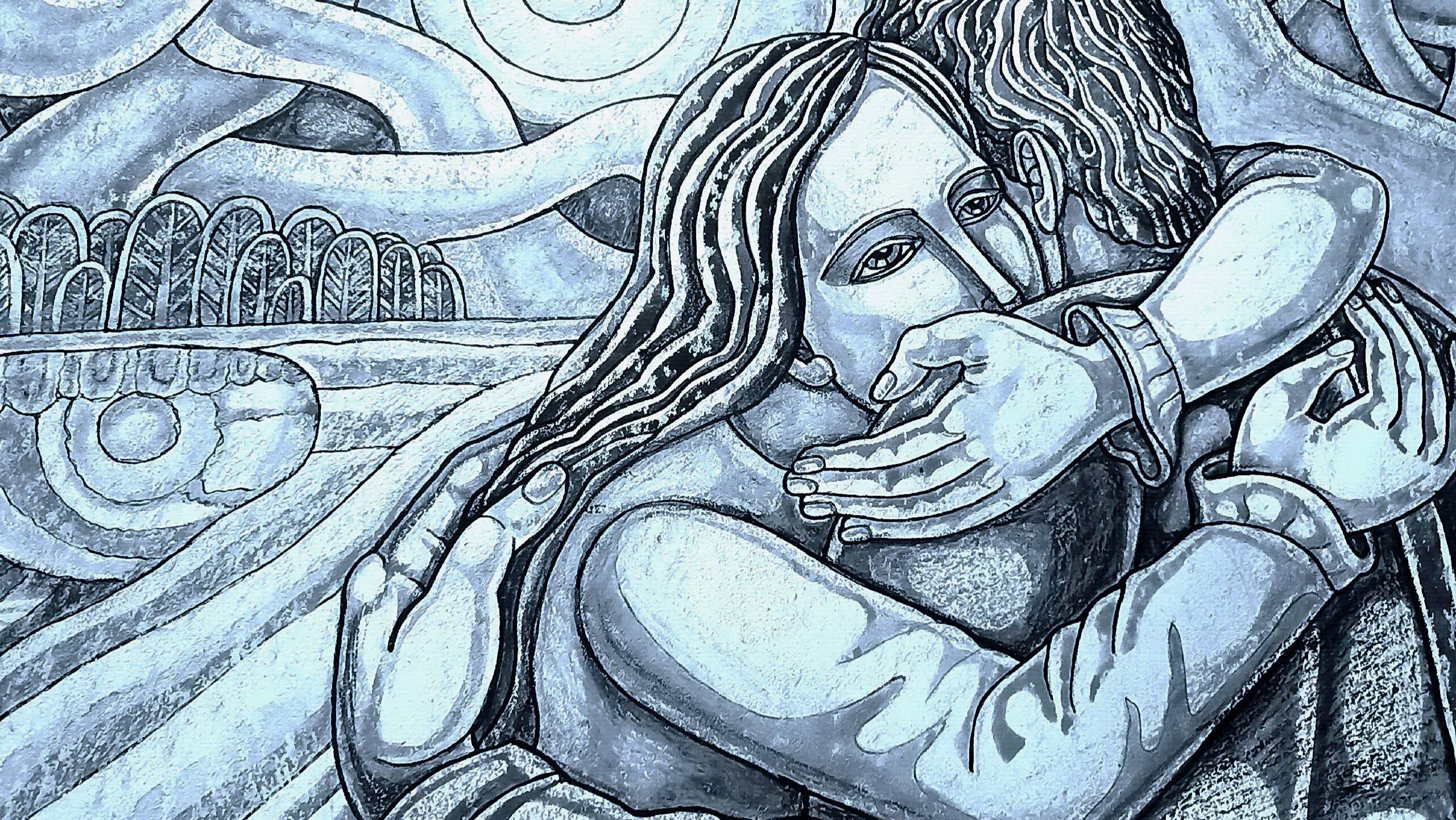 Концерт Олега Лагуткина и Елены Моргуновой в библиотеке им. Войнич на открытии персональной выставки смотреть онлайн