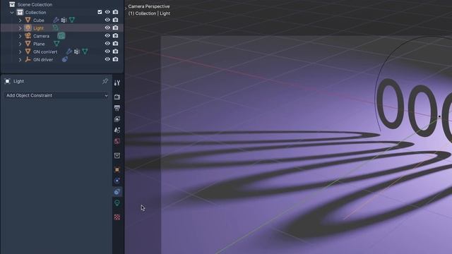 use lights with geometry nodes in blender