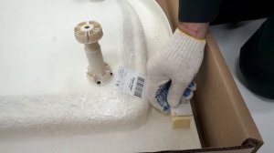 Сборка душевого поддона полукруг Тритон
