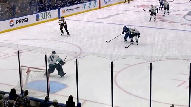 Lightning's Brandon Hagel Fends Off Oliver Bjorkstrand And Pots Short-Handed Goal