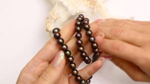 Серебряное колье Жемчужное подворье с жемчугом арт. 8143025.23.0.045