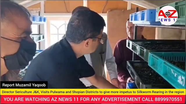 Director Sericulture J&K, Visits Pulwama and Shopian Districts