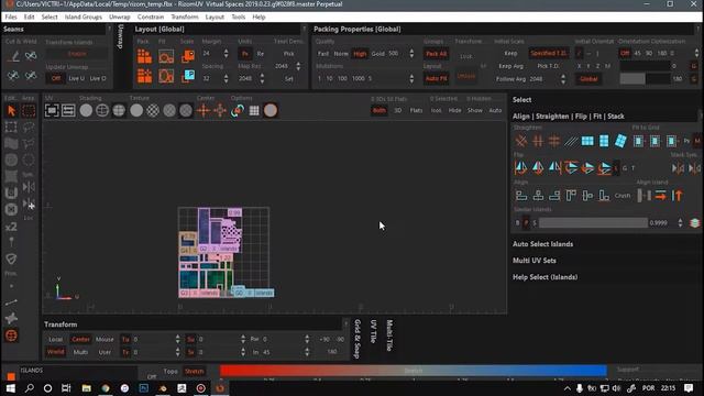 【TimeLapse】 Unwrapping UVs With RizomUV