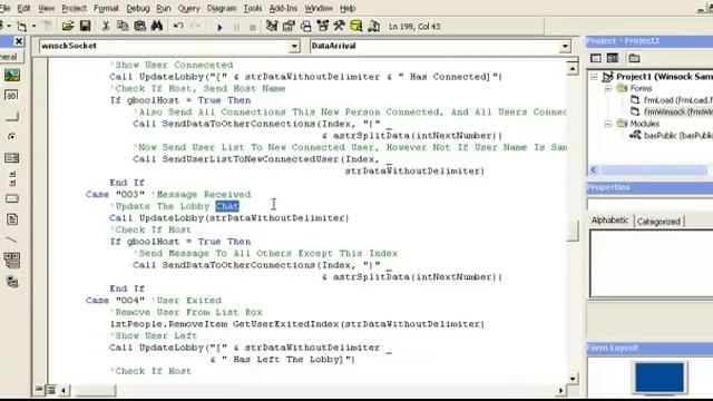 Video 45: VB 6 Programming, Winsock TCP/IP Multiclient Chat Room, Part 3 смотреть онлайн