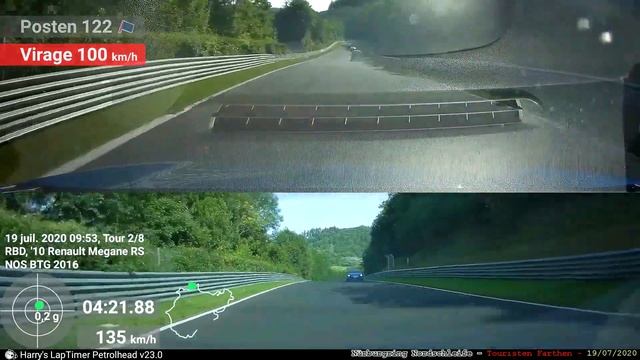 ⚔️ Megane RS 250 chasing a BMW M3 🏁 - 8.40 BTG w/ Harry's Laptimer смотреть онлайн