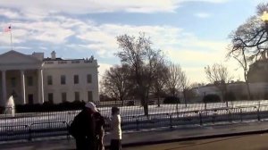 Вашингтон  Аня около Белого Дома