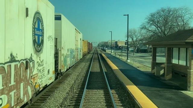 Metra cab car ride BNSF line Clarendon Hills to Chicago 112322