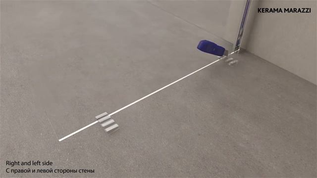 Видеоинструкция: раздвижная дверь с боковой панелью Vetro, KERAMA MARAZZI