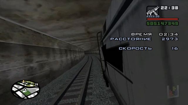 146 - GTA San Andreas. Миссия машиниста уровень 2 - Товарный поезд смотреть онлайн