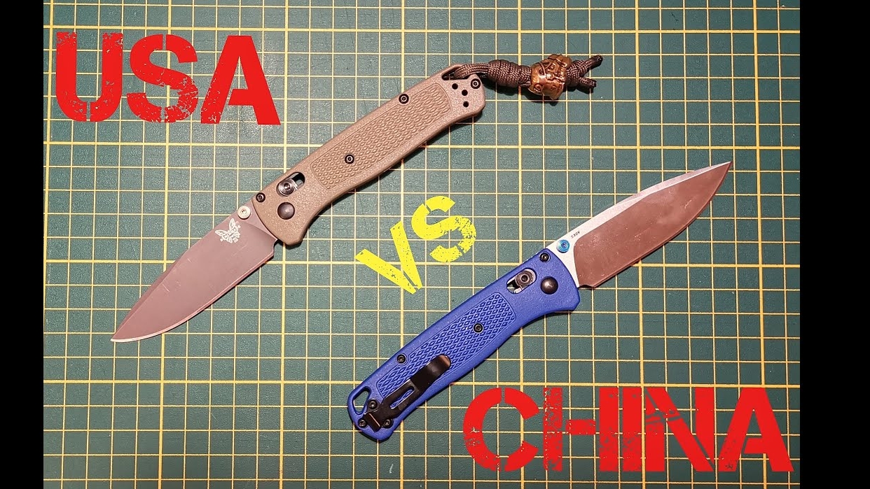 Benchmade Bugout сравнение оригинала и копии из Китая смотреть онлайн