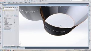 Solidworks использование инструмента вытянутая поверхность