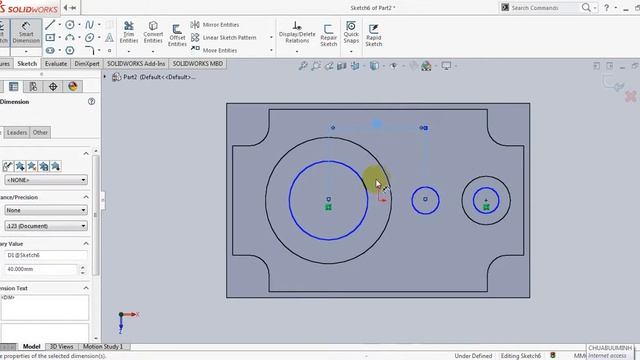 SolidWorks 2016 tutorials Excersice_ 3D Modeling 8