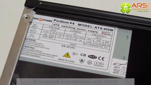 Корпус Logicpower 0104 Black /Silver, PSU 400W обзор / review смотреть онлайн