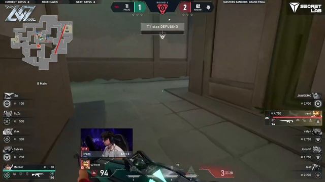 КЛАТЧ ТРЕНТА 1v3 | VALORANT Masters Bangkok 2025