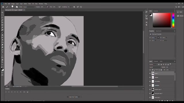 Kobe Bryant Tribute Speed Painting смотреть онлайн