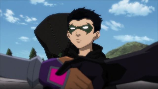 Justice League vs. Teen Titans(2016) - Damien Meets the Teen Titans Scene смотреть онлайн