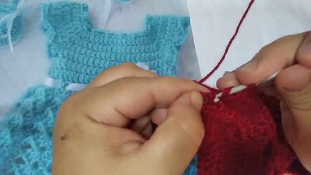 παιδικό φόρεμα με βελονάκι μέρος2(6-12 μηνών)children's dress with crochet part 2.irene crochet смотреть онлайн
