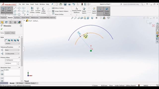 #5 | Introduction to Arc Command | Sketching in SolidWorks | SolidWorks Tutorial Series |