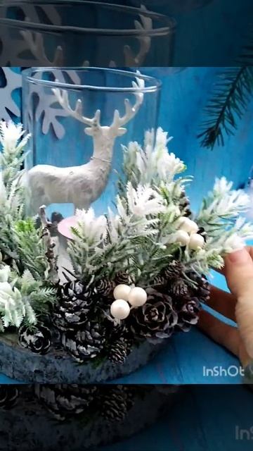 Новогодний подсвечник. Новогодний декор
