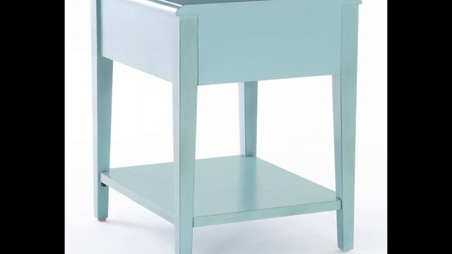 Powell Furniture Sadie Teal Side Table - The Classy Home смотреть онлайн