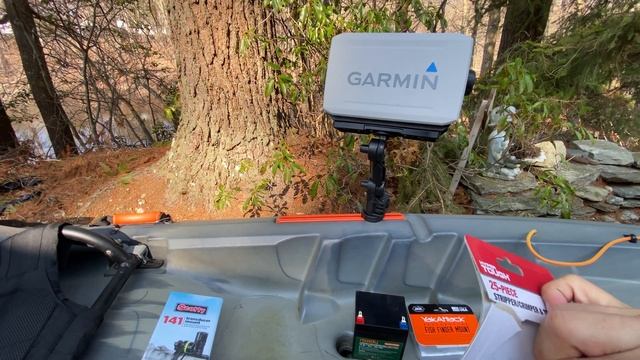 How to Install a Fish Finder+Transducer on a Kayak [Garmin Echomap UHD 73SV+GT54UHD], No Drilling смотреть онлайн